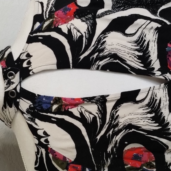 Free People Drift Away open  shoulder size small balloon sleeve blouse relaxed - Picture 7 of 10